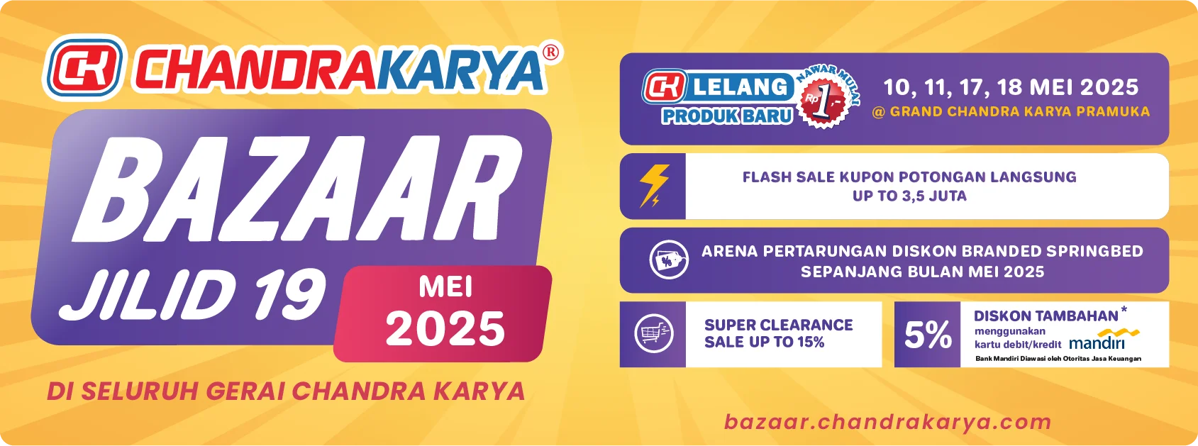 Lelang Furniture Chandra Karya