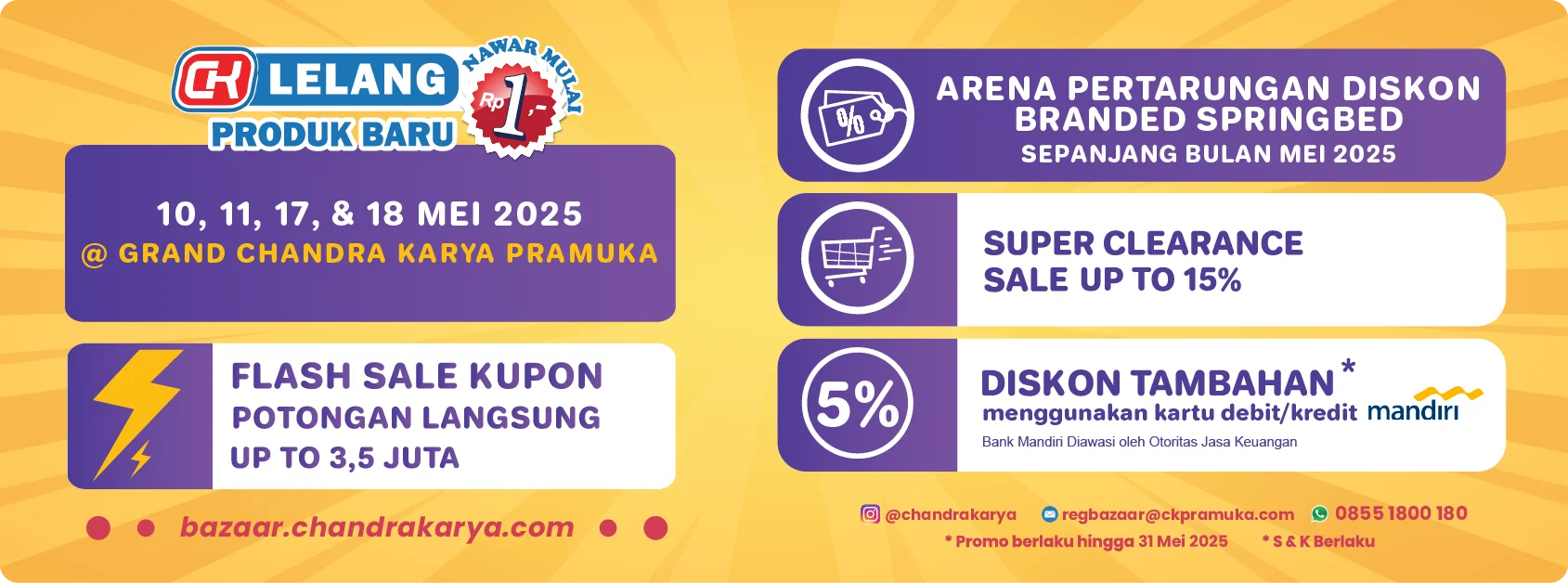 Lelang Furniture Chandra Karya