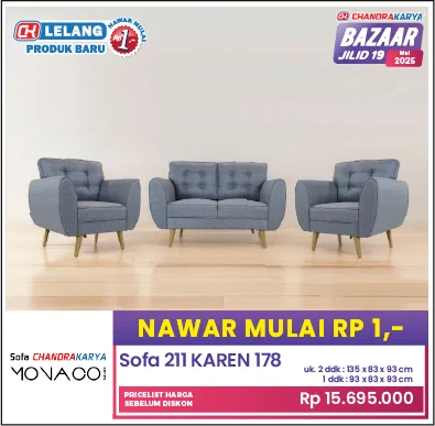 Lelang murah furnitur, Bazaar Chandra Karya - Gambar 12