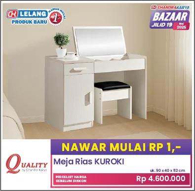 Lelang murah furnitur, Bazaar Chandra Karya - Gambar 4